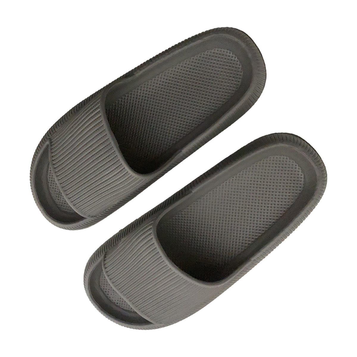 Ultra-Soft Pillow Slides EVA Slippers for Indoor Outdoor Use - Thick Anti-Slip Sole - Black 36-37 V528-PBL-BLACK36-3779807