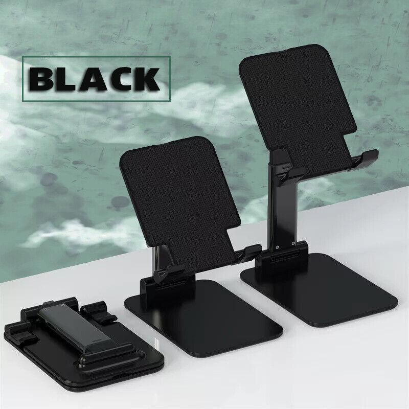 Foldable Adjustable Universal Desk Stand Holder For Mobile Phone Tablet Portable - Black V528-PBLCOLOUR-BLACK17468