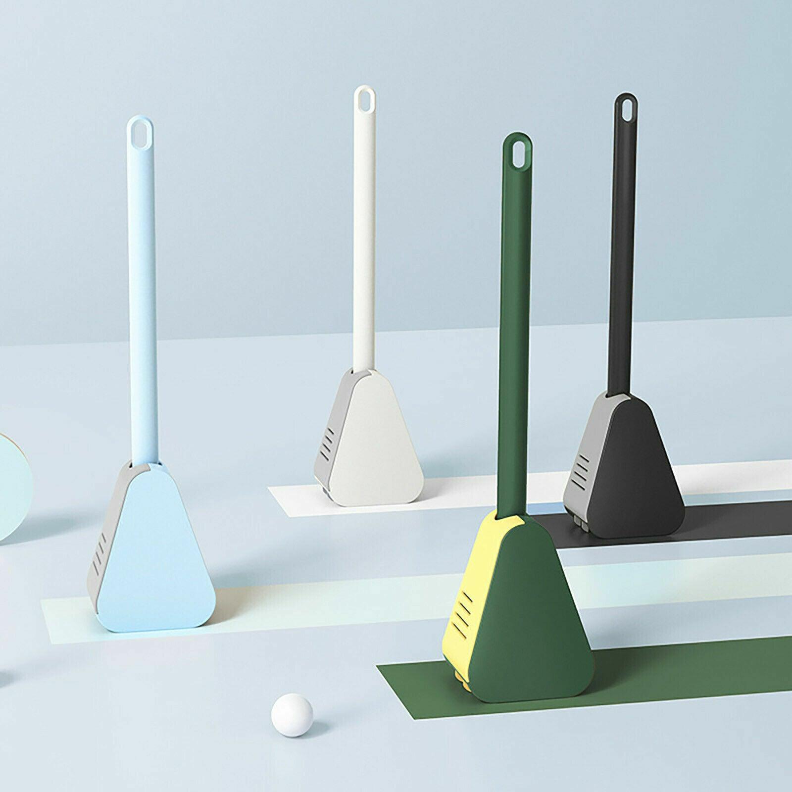 Golf Toilet Brush Long-Handled Toilet Brush Wall-Mounted Silicone Toilet Brush - Black V528-PBLCOLOUR-BLACK49007