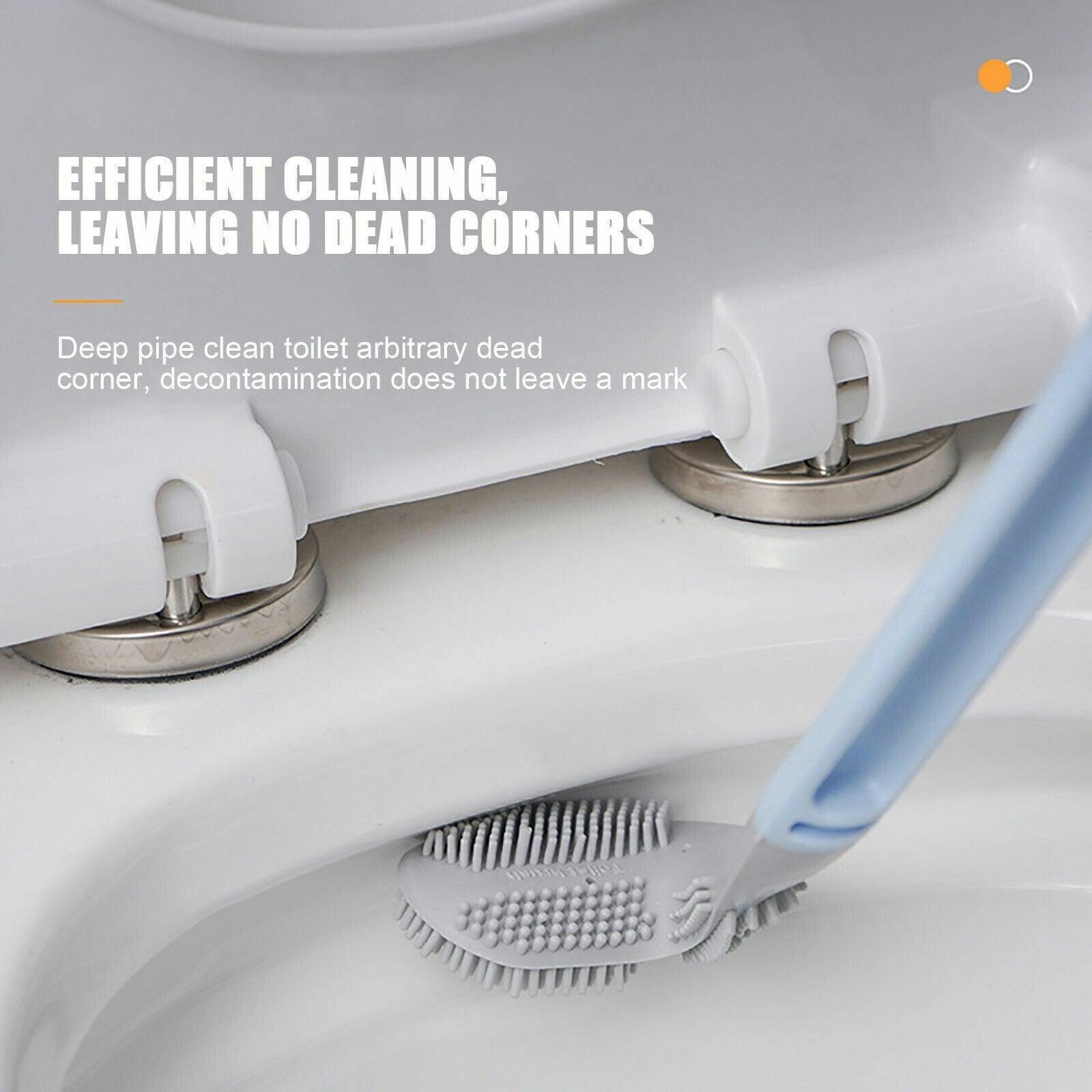 Golf Toilet Brush Long-Handled Toilet Brush Wall-Mounted Silicone Toilet Brush - Black V528-PBLCOLOUR-BLACK49007