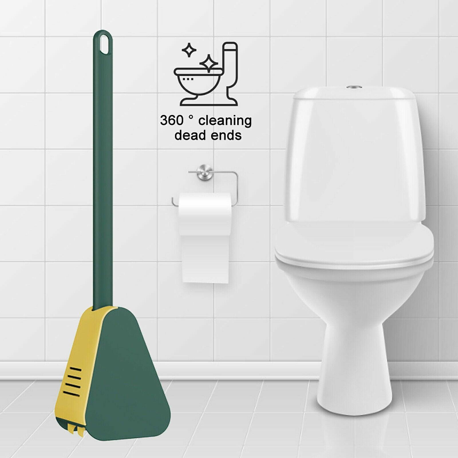 Golf Toilet Brush Long-Handled Toilet Brush Wall-Mounted Silicone Toilet Brush - Black V528-PBLCOLOUR-BLACK49007