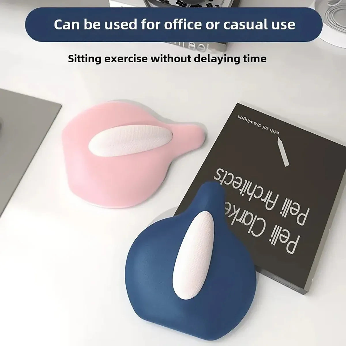 Hip and Inner Thigh Squeeze Trainer Compact Fitness Tool for Home Workouts - Blue V528-PC-BLUE-678789