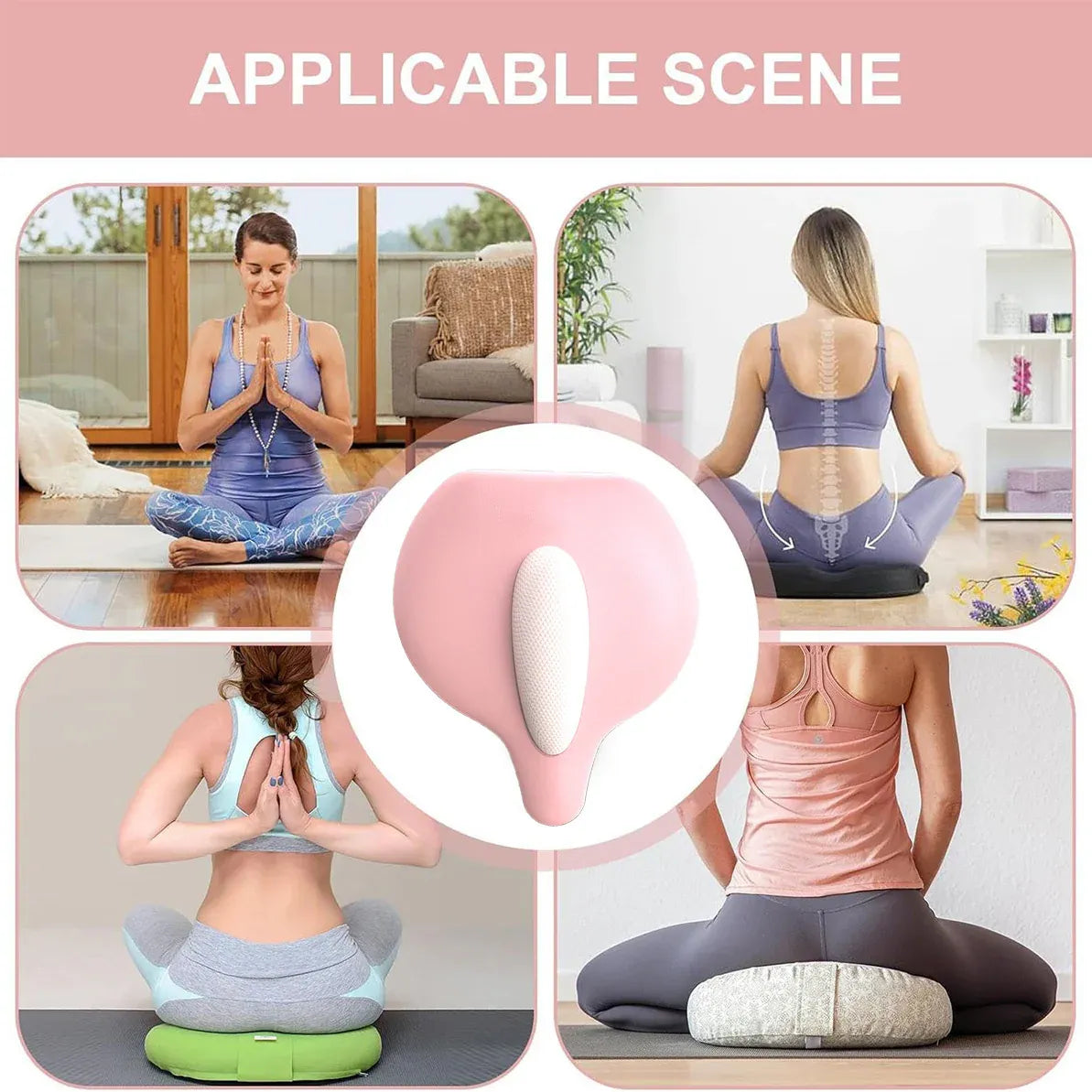 Hip and Inner Thigh Squeeze Trainer Compact Fitness Tool for Home Workouts - Pink V528-PC-PINK-127674