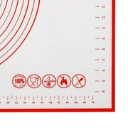 Non-Stick Silicone Baking Mat Rolling Cake Dough Scale Pastry Clay Fondant Sheet - Red 80*60cm V528-PCOLOUR-RED80-60CM86972