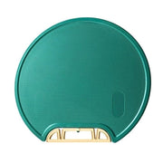 Round Green Plastic Kitchen Chopping Board Household Food Cutting Board Tool - 35cm V528-PE-GREEN-35CM-677351