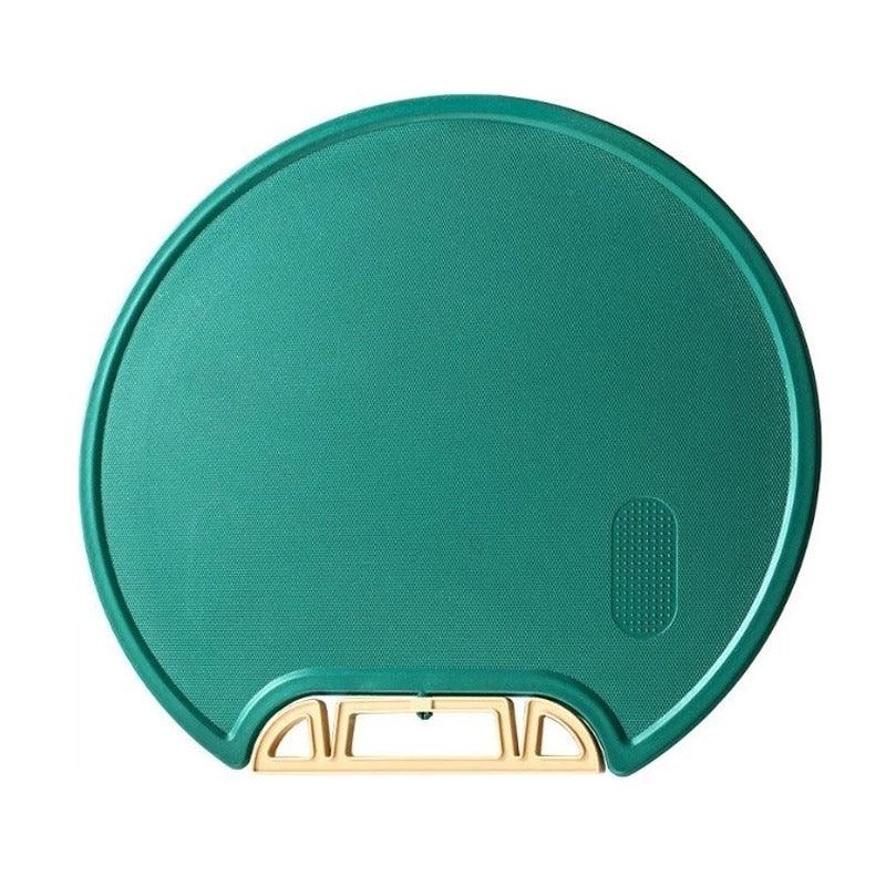 Round Green Plastic Kitchen Chopping Board Household Food Cutting Board Tool - 35cm V528-PE-GREEN-35CM-677351