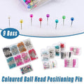 9Boxs Multicolor Pearl Head Pins Sewing Craft Needles for Cross Stitch Quilting V528-PEARL-NEEDLE-9BOX-336656
