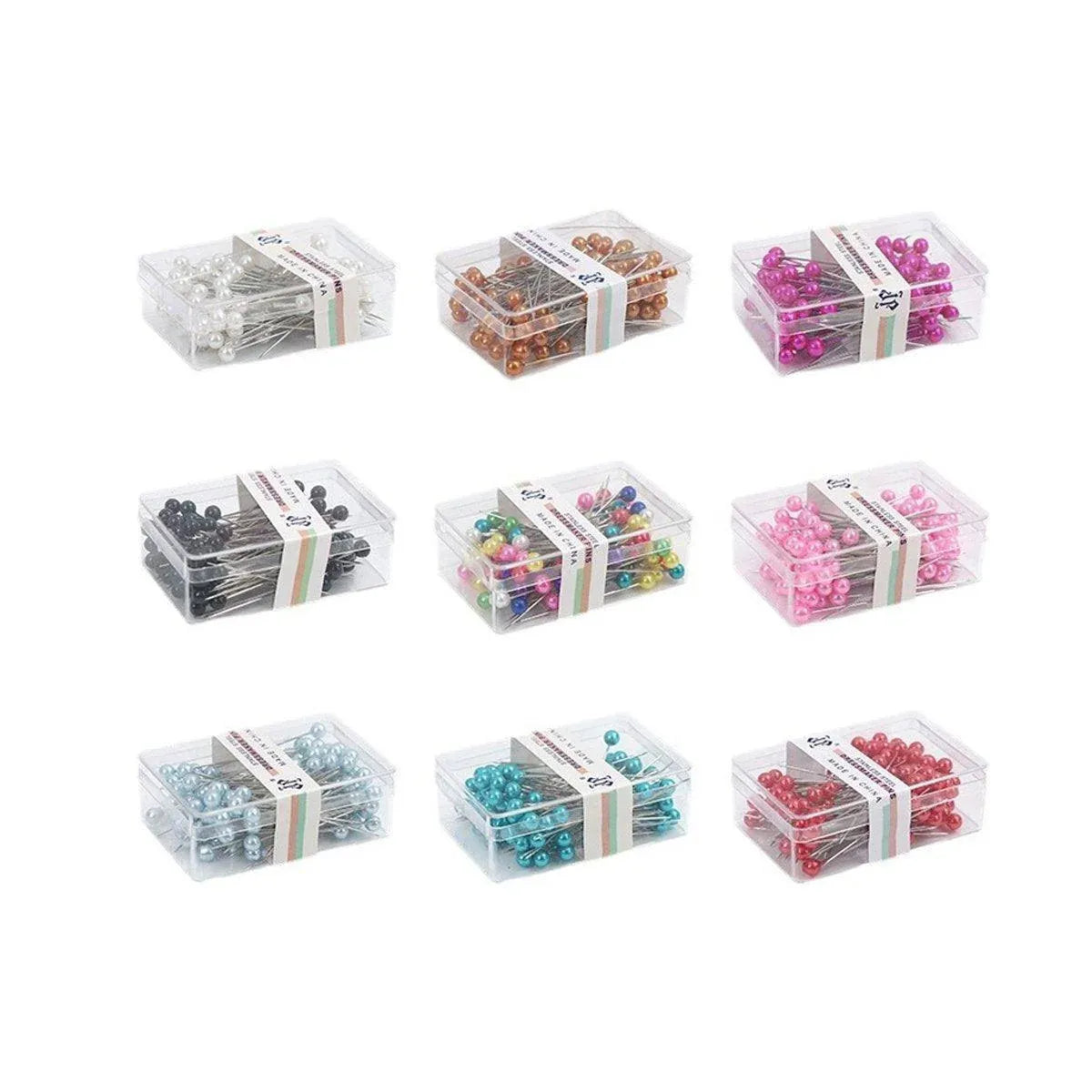 9Boxs Multicolor Pearl Head Pins Sewing Craft Needles for Cross Stitch Quilting V528-PEARL-NEEDLE-9BOX-336656