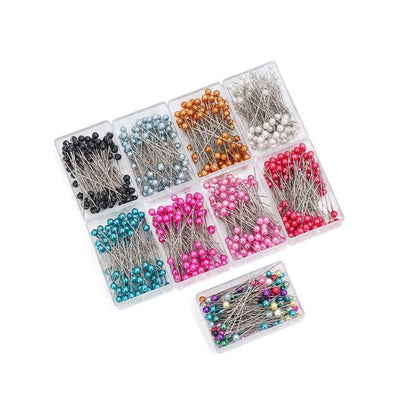 9Boxs Multicolor Pearl Head Pins Sewing Craft Needles for Cross Stitch Quilting V528-PEARL-NEEDLE-9BOX-336656