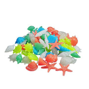 Pebbles Stone Glow in the Dark Rock Fish Tank Stones Garden Road - Green V528-PEBBLES-GREEN-100PCS-238575