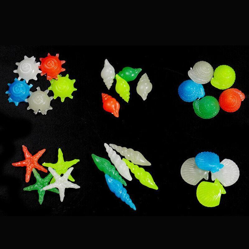 Pebbles Stone Glow in the Dark Rock Fish Tank Stones Garden Road - Green V528-PEBBLES-GREEN-100PCS-238575