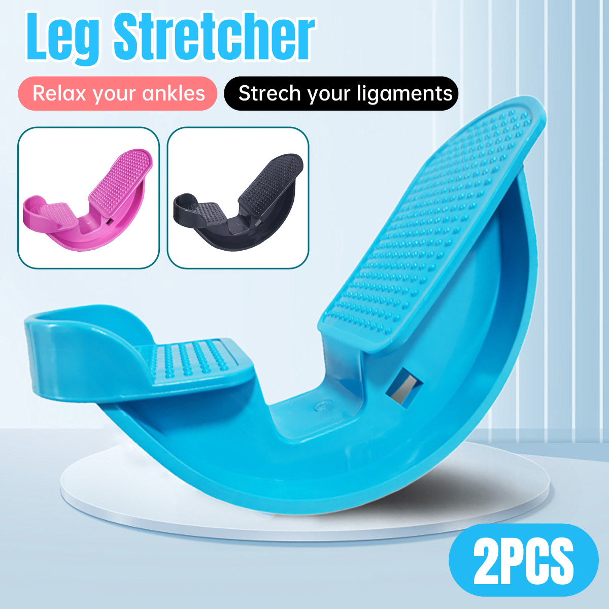 2PCS Tendon Plate Calf Stretcher Fitness Oblique Pedal Ankle Achilles Exercise - Black V528-PEDAL-2PCS-BLACK-523735
