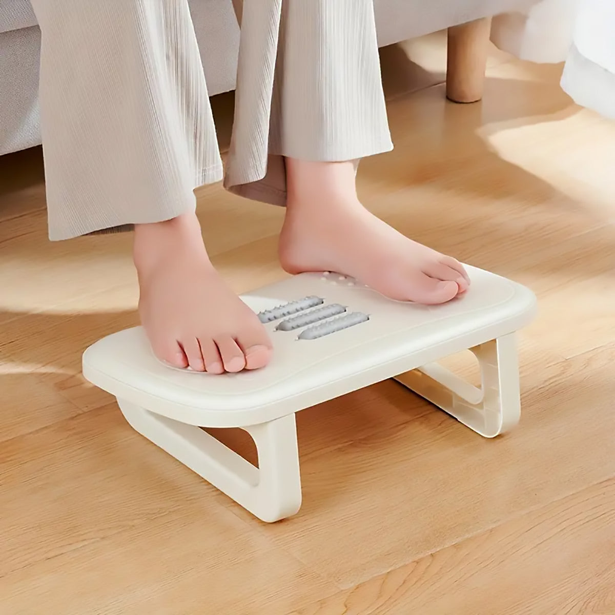 Ergonomic Office Footrest Adjustable Under Desk Stool Anti Fatigue Foot Support - Blue V528-PEDAL-BLUE-994706