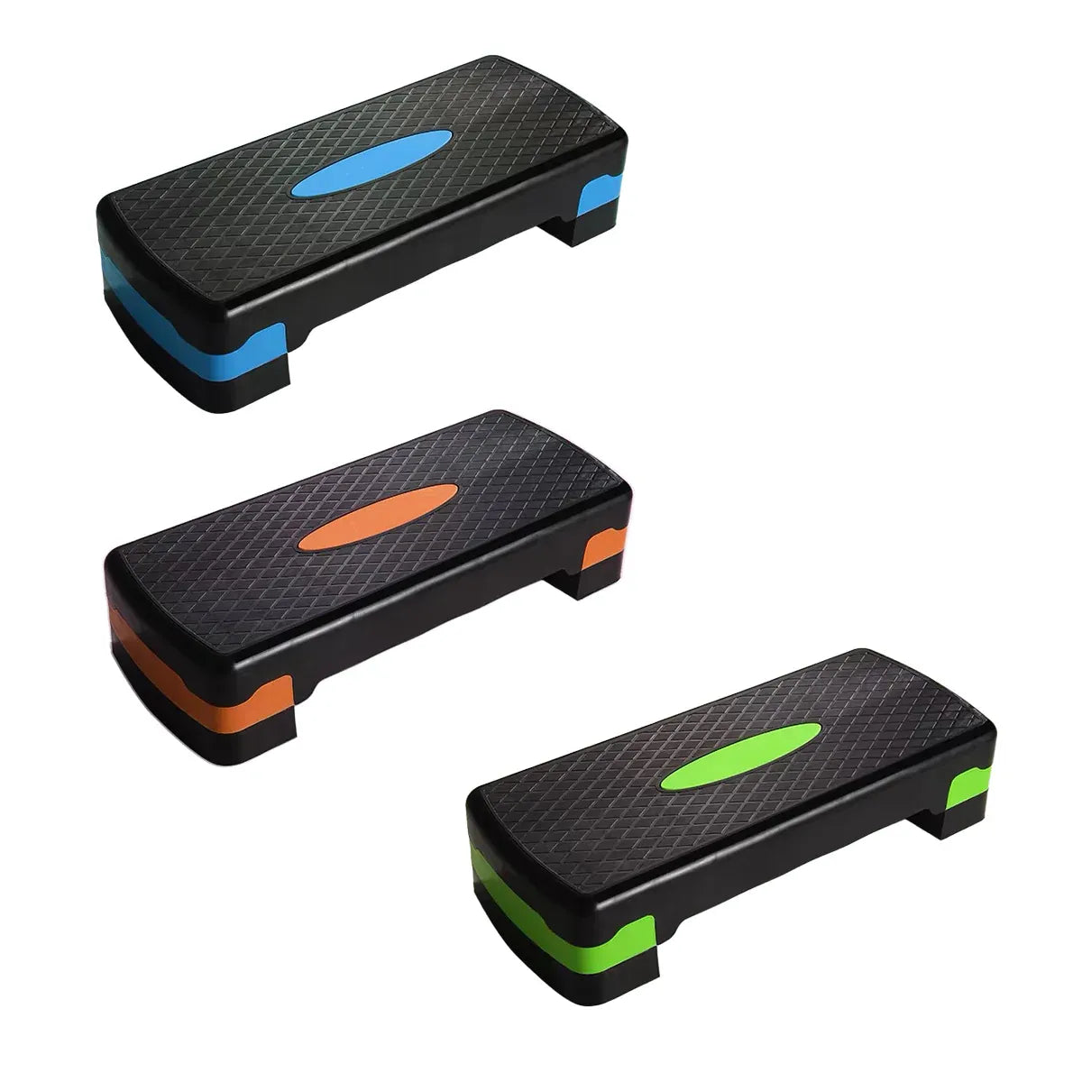 Adjustable Aerobic Step Platform Plastic Fitness Stepper for Workout Training - Green V528-PEDAL-GREEN-343875
