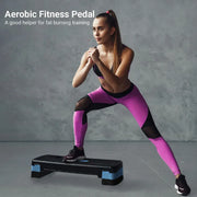 Adjustable Aerobic Step Platform Plastic Fitness Stepper for Workout Training - Green V528-PEDAL-GREEN-343875