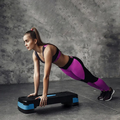 Adjustable Aerobic Step Platform Plastic Fitness Stepper for Workout Training - Green V528-PEDAL-GREEN-343875