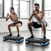 Adjustable Aerobic Step Platform Plastic Fitness Stepper for Workout Training - Green V528-PEDAL-GREEN-343875