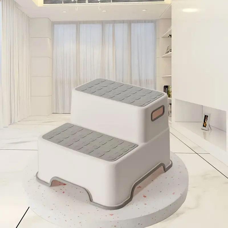 Bathroom Step Stool Booster for Washing Hands and Reaching Sinks Easily V528-PEDAL-GREY-510644