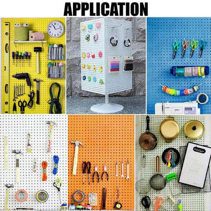 50X Pegboard Hooks Metal Panel Valcano Peg Board Hook Steel 50 100 150 200 Mm - 10CM V528-PEGBOARDHOOKS-10CM-50PCS-840062