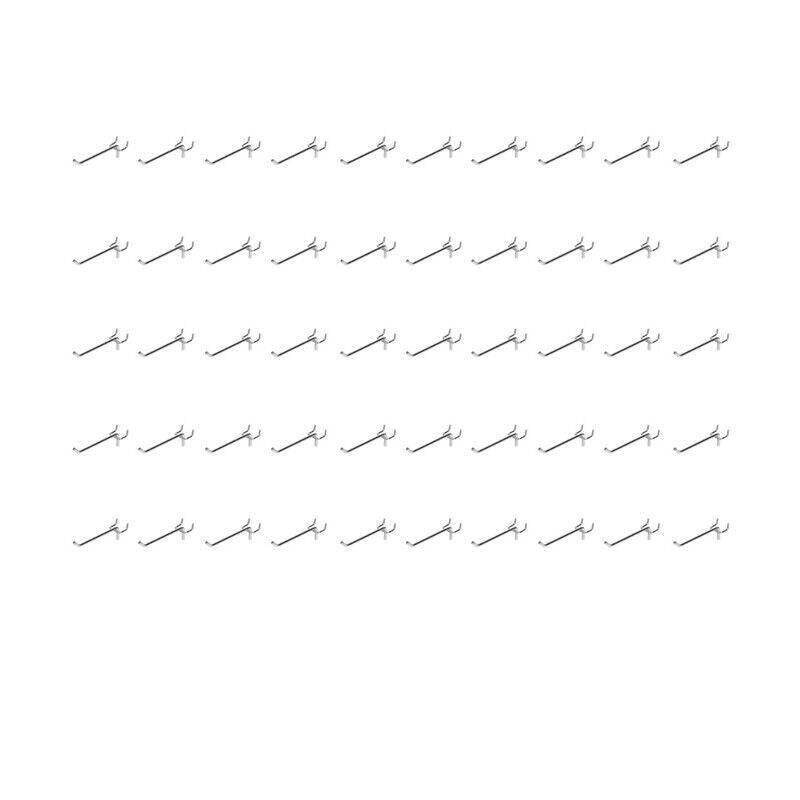 50X Pegboard Hooks Metal Panel Valcano Peg Board Hook Steel 50 100 150 200 Mm - 10CM V528-PEGBOARDHOOKS-10CM-50PCS-840062