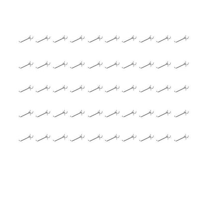 50X Pegboard Hooks Metal Panel Valcano Peg Board Hook Steel 50 100 150 200 Mm - 10CM V528-PEGBOARDHOOKS-10CM-50PCS-840062