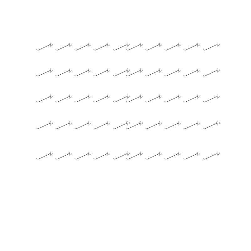 50X Pegboard Hooks Metal Panel Valcano Peg Board Hook Steel 50 100 150 200 Mm - 10CM V528-PEGBOARDHOOKS-10CM-50PCS-840062