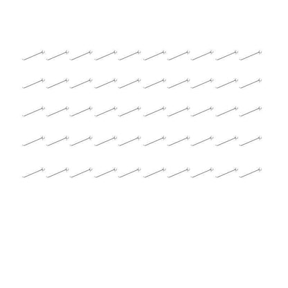 50X Pegboard Hooks Metal Panel Valcano Peg Board Hook Steel 50 100 150 200 Mm - 15CM V528-PEGBOARDHOOKS-15CM-50PCS-777023