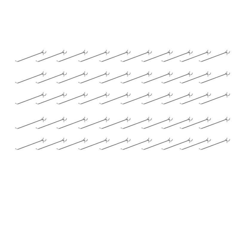 50X Pegboard Hooks Metal Panel Valcano Peg Board Hook Steel 50 100 150 200 Mm - 15CM V528-PEGBOARDHOOKS-15CM-50PCS-777023