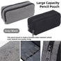 Large Capacity Pencil Case Double Layer for Primary School Students Creative Bag - Black V528-PEN-BAG-BLACK-414420