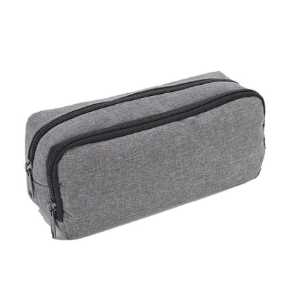 Large Capacity Pencil Case Double Layer for Primary School Students Creative Bag - Black V528-PEN-BAG-BLACK-414420