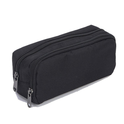 Large Capacity Pencil Case Double Layer for Primary School Students Creative Bag - Black V528-PEN-BAG-BLACK-414420
