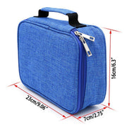 Large Capacity Waterproof Pen Pouch Pencil Case Student Stationery Storage Bag - Black V528-PEN-BAG-BLACK-647205