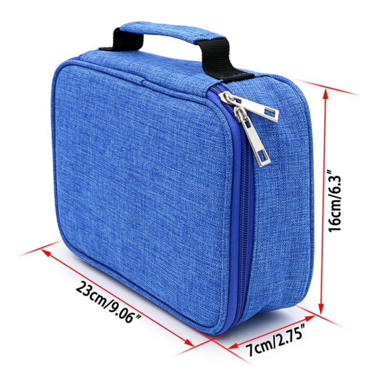 Large Capacity Waterproof Pen Pouch Pencil Case Student Stationery Storage Bag - Black V528-PEN-BAG-BLACK-647205