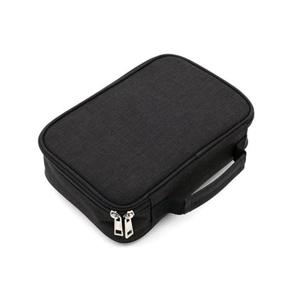 Large Capacity Waterproof Pen Pouch Pencil Case Student Stationery Storage Bag - Black V528-PEN-BAG-BLACK-647205