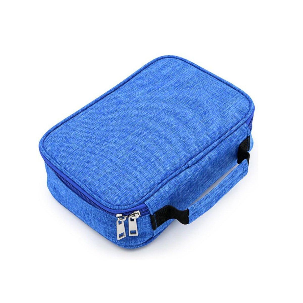 Large Capacity Waterproof Pen Pouch Pencil Case Student Stationery Storage Bag - Grey V528-PEN-BAG-GREY-266871