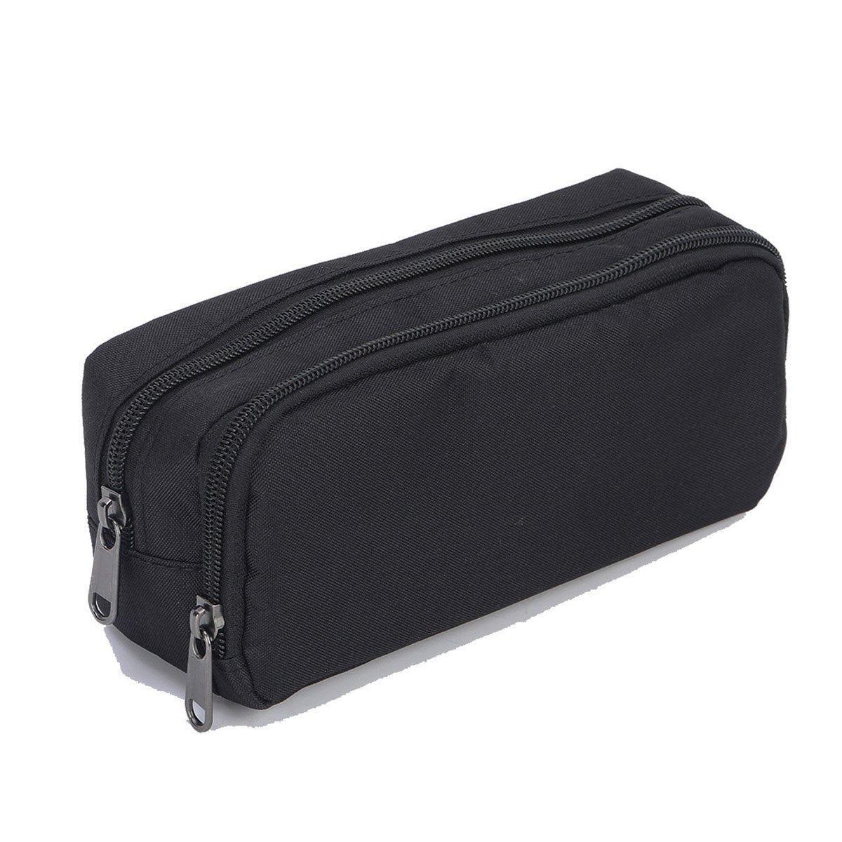 Large Capacity Pencil Case Double Layer for Primary School Students Creative Bag - Grey V528-PEN-BAG-GREY-967480