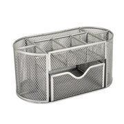 Creative Metal Desktop Pen Holder Multi-function Storage Box Organizer Rack - Black V528-PEN-BLACK-219122