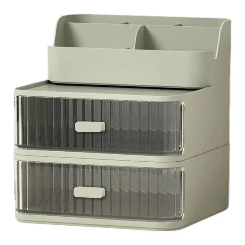 Drawer Storage Box Stationery Cosmetic Organizer Multi Purpose Desktop Holder - Green V528-PEN-HOLDER-GREEN-165417