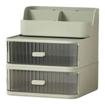 Drawer Storage Box Stationery Cosmetic Organizer Multi Purpose Desktop Holder - Green V528-PEN-HOLDER-GREEN-165417