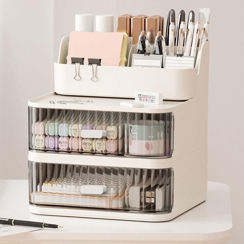 Drawer Storage Box Stationery Cosmetic Organizer Multi Purpose Desktop Holder - Green V528-PEN-HOLDER-GREEN-165417