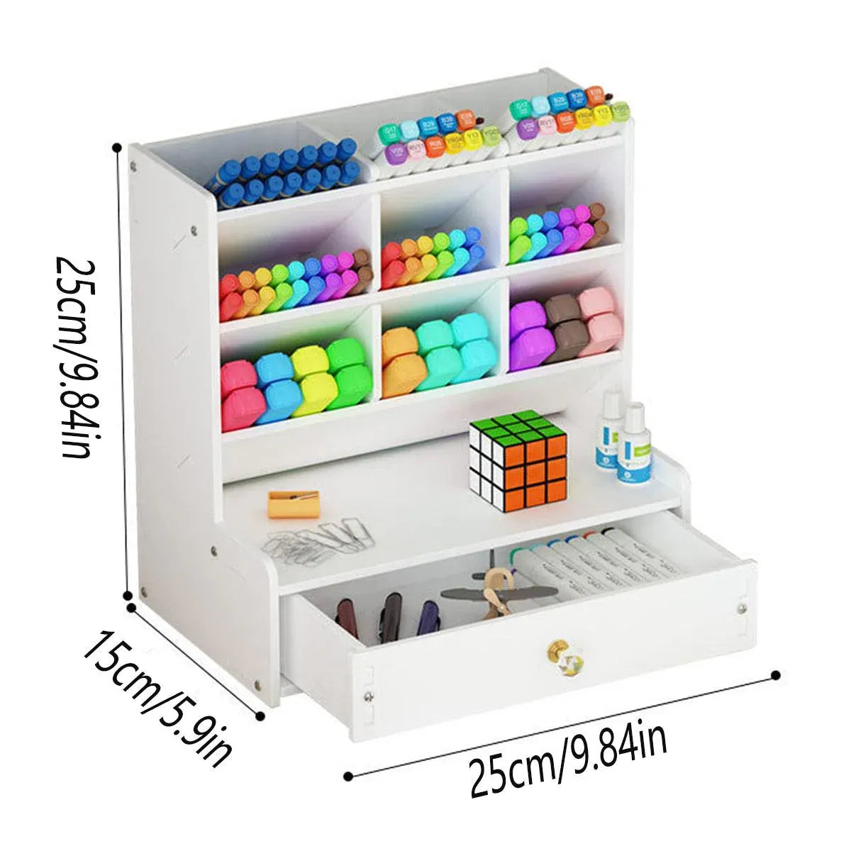 Office Desk Organizer Storage Drawer Pen Pencil Holder DIY Case Storage Rack V528-PEN-HOLDER-STORAGE-787354