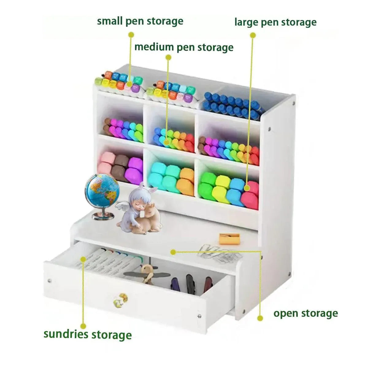 Office Desk Organizer Storage Drawer Pen Pencil Holder DIY Case Storage Rack V528-PEN-HOLDER-STORAGE-787354