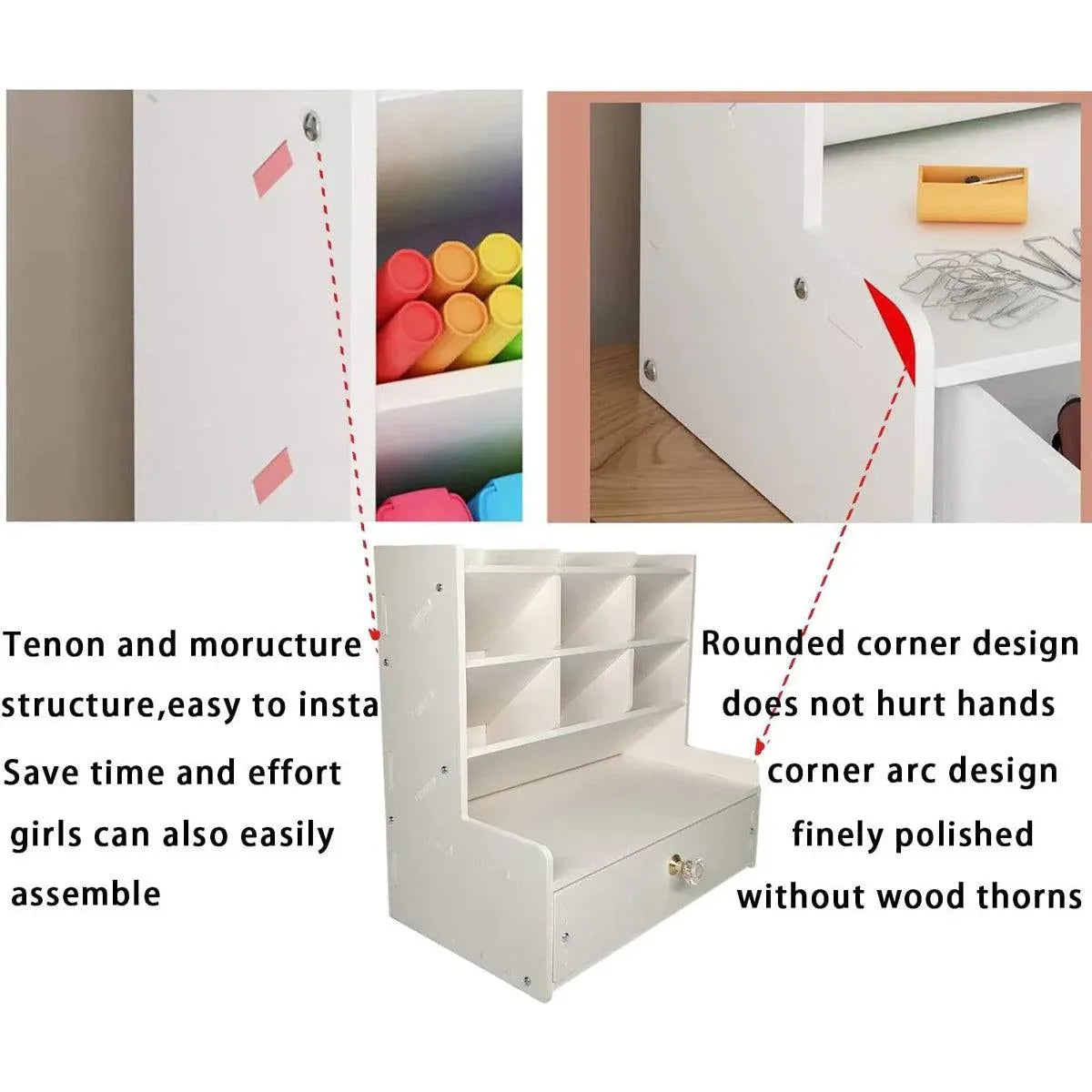 Office Desk Organizer Storage Drawer Pen Pencil Holder DIY Case Storage Rack V528-PEN-HOLDER-STORAGE-787354