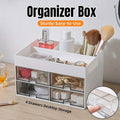 Large Capacity Pen Storage Box Desktop Organizer Multi-functional Stationery Box V528-PEN-HOLDER-WHITE-436180