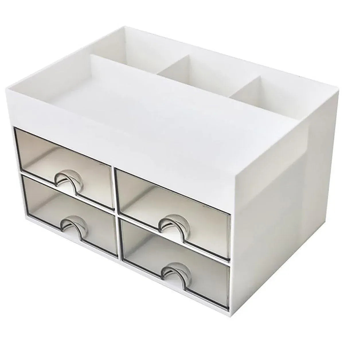 Large Capacity Pen Storage Box Desktop Organizer Multi-functional Stationery Box V528-PEN-HOLDER-WHITE-436180