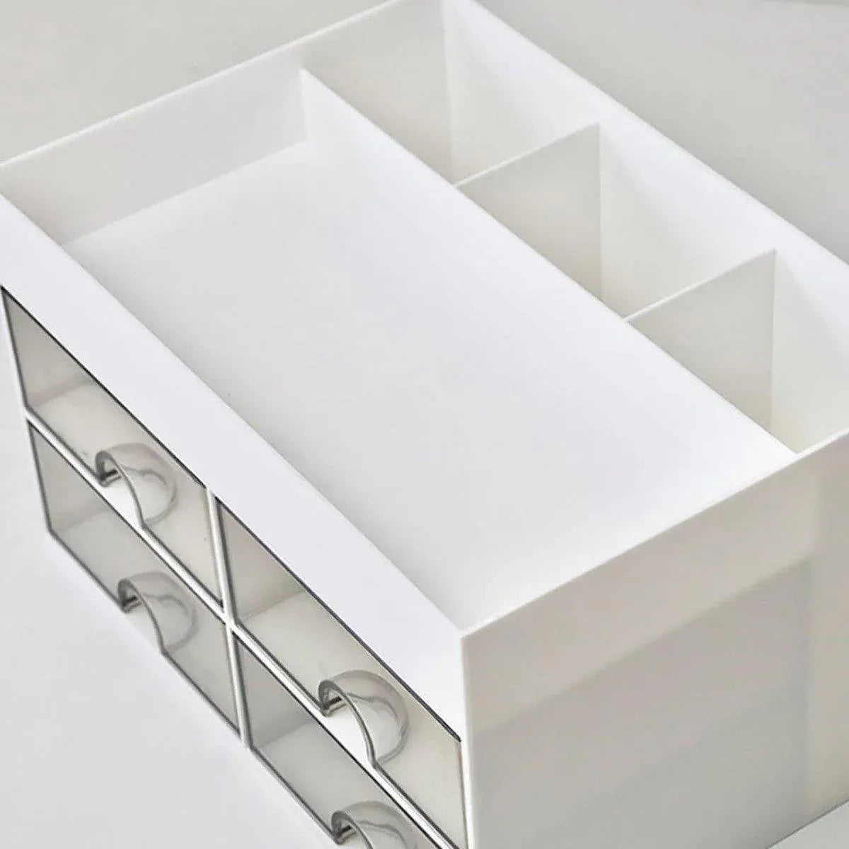 Large Capacity Pen Storage Box Desktop Organizer Multi-functional Stationery Box V528-PEN-HOLDER-WHITE-436180