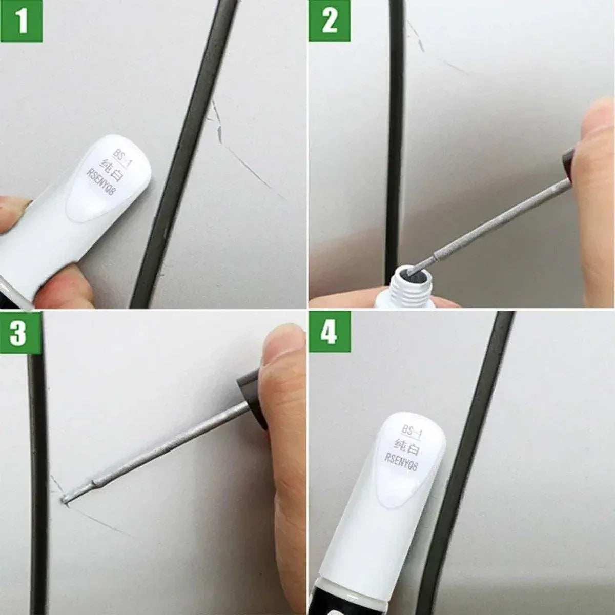 Car Scratch Repair Paint Pen Automotive Touch Up Spray for Quick Paint Fixing - Silver V528-PEN-SILVER-637431