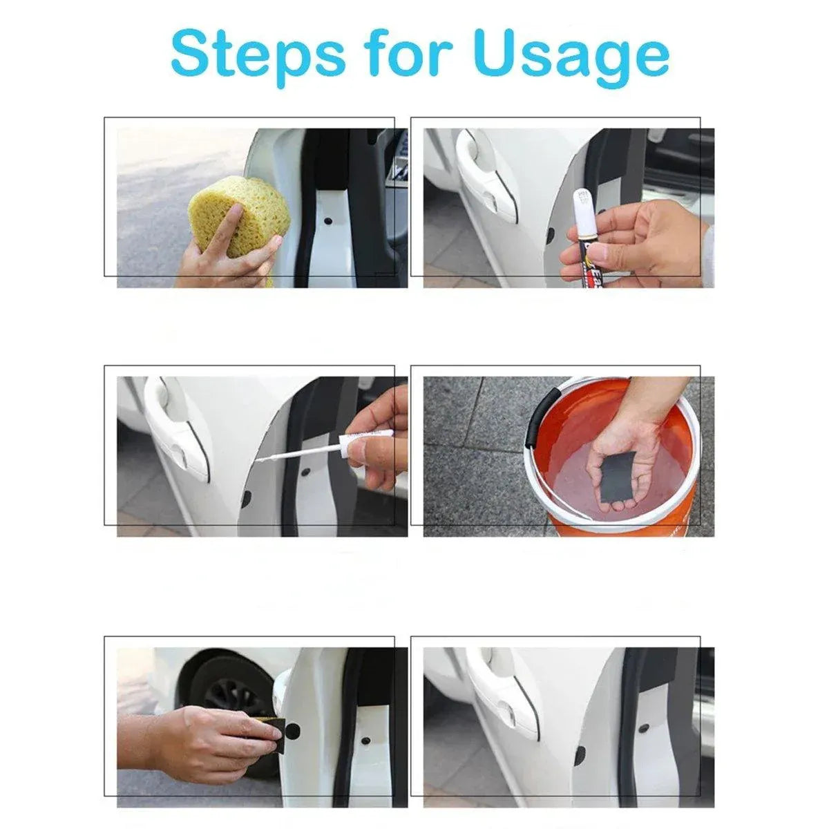 Car Scratch Repair Paint Pen Automotive Touch Up Spray for Quick Paint Fixing - Silver V528-PEN-SILVER-637431