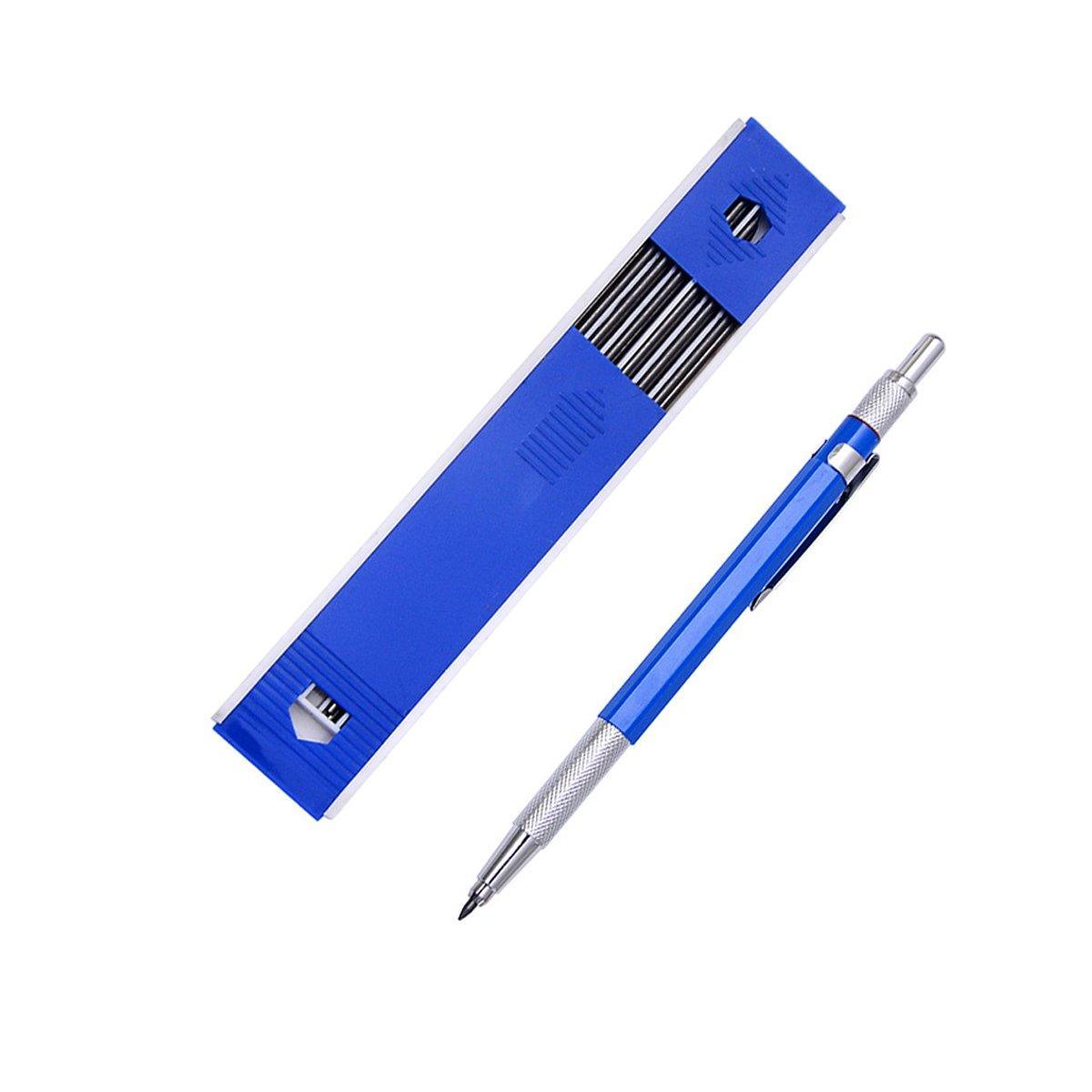 2mm HB Lead Holder Pen Automatic Mechanical Drafting Drawing Pencil Art Tool - Blue(1PCS) V528-PENCIL-BLUE-704403