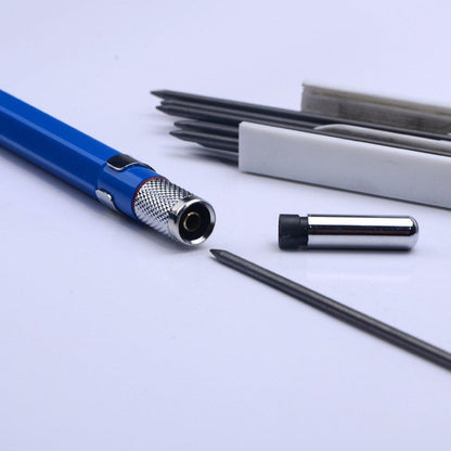 2mm HB Lead Holder Pen Automatic Mechanical Drafting Drawing Pencil Art Tool - Blue(1PCS)+Black(1PCS) V528-PENCIL-BLUE-BLACK-237252